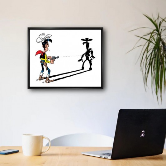 Tableau Lucky Luke 2 - L'homme qui tire plus vite... 70x55 cm - secondaire-8