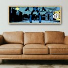 Tableau Lucky Luke 8 - Duel de nuit 100x30 cm - secondaire-2