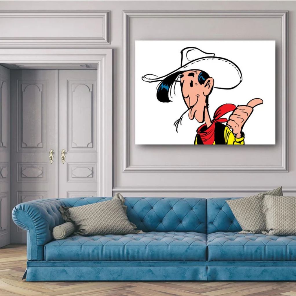 Tableau Lucky Luke 10 - Lucky Luke 70x55 cm - secondaire-5