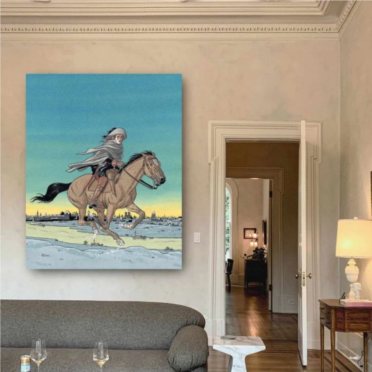 Tableau Les 7 vies de l'épervier 2 - Cheval au galop 1 - secondaire-4