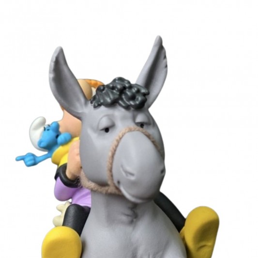 Figurine Olivier sur son âne & Le Schtroumpf Financier - secondaire-3