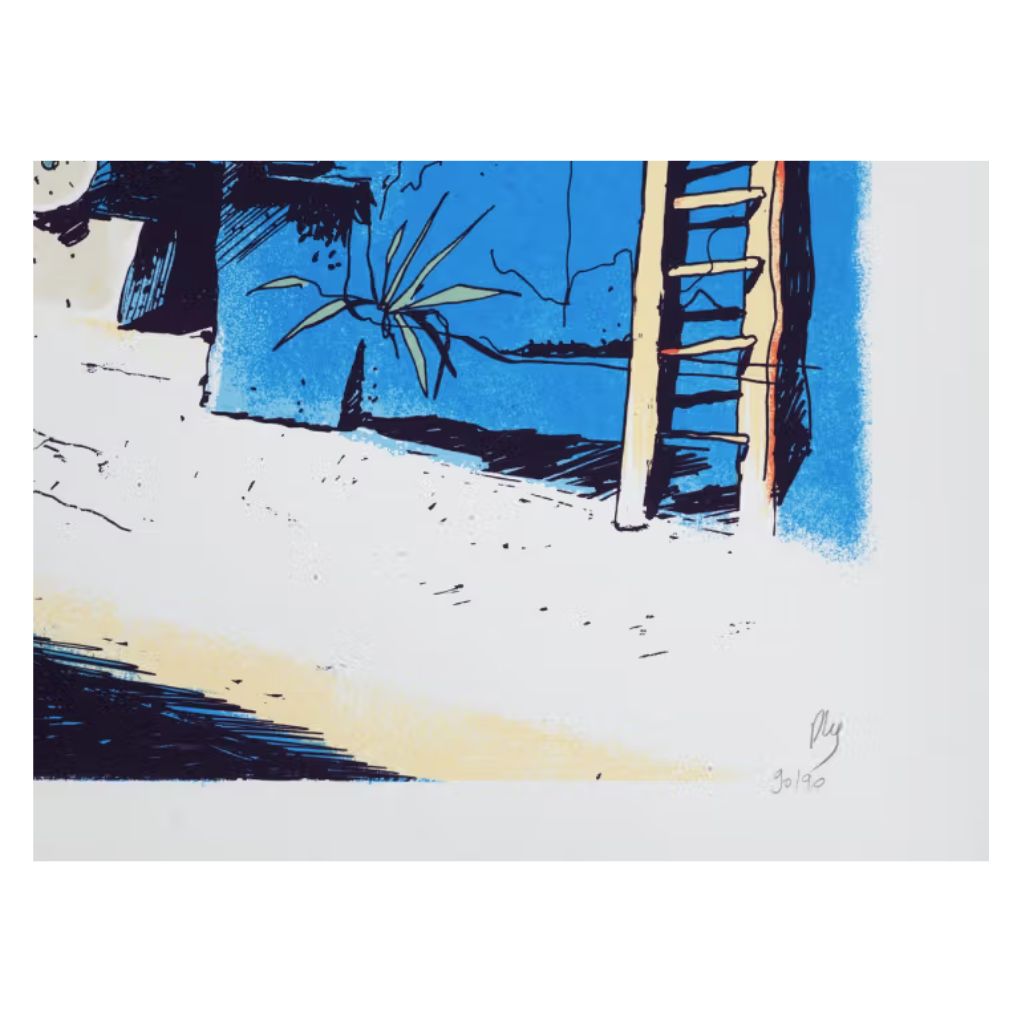 Sérigraphie Sicile le matin - secondaire-1