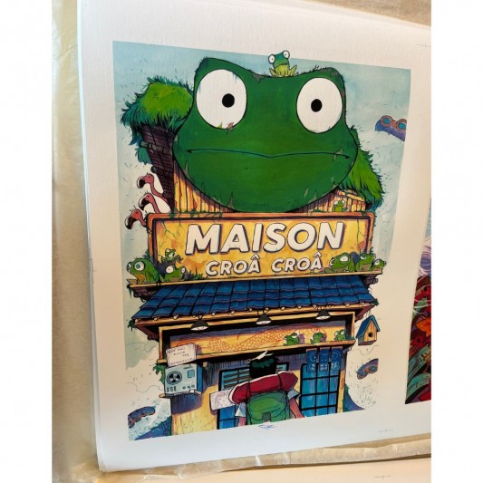 Tirage d'art Maison Croâ Croâ - La Grenouille - secondaire-2