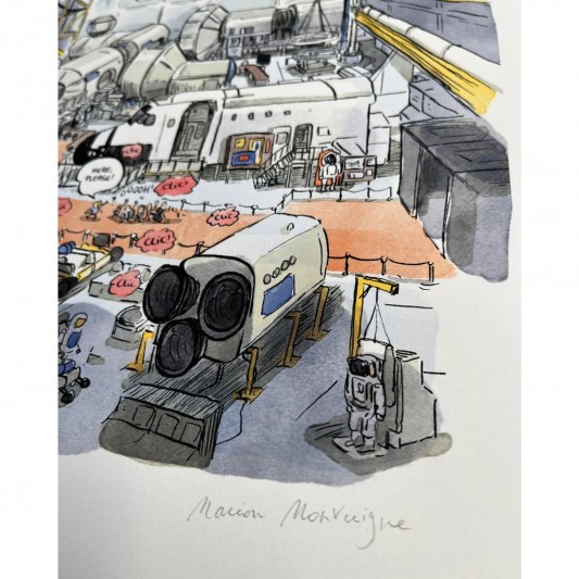 Tirage d'art - Space Montaigne - secondaire-1