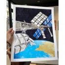 Tirage d'art - Dans la combi de Thomas Pesquet - secondaire-1
