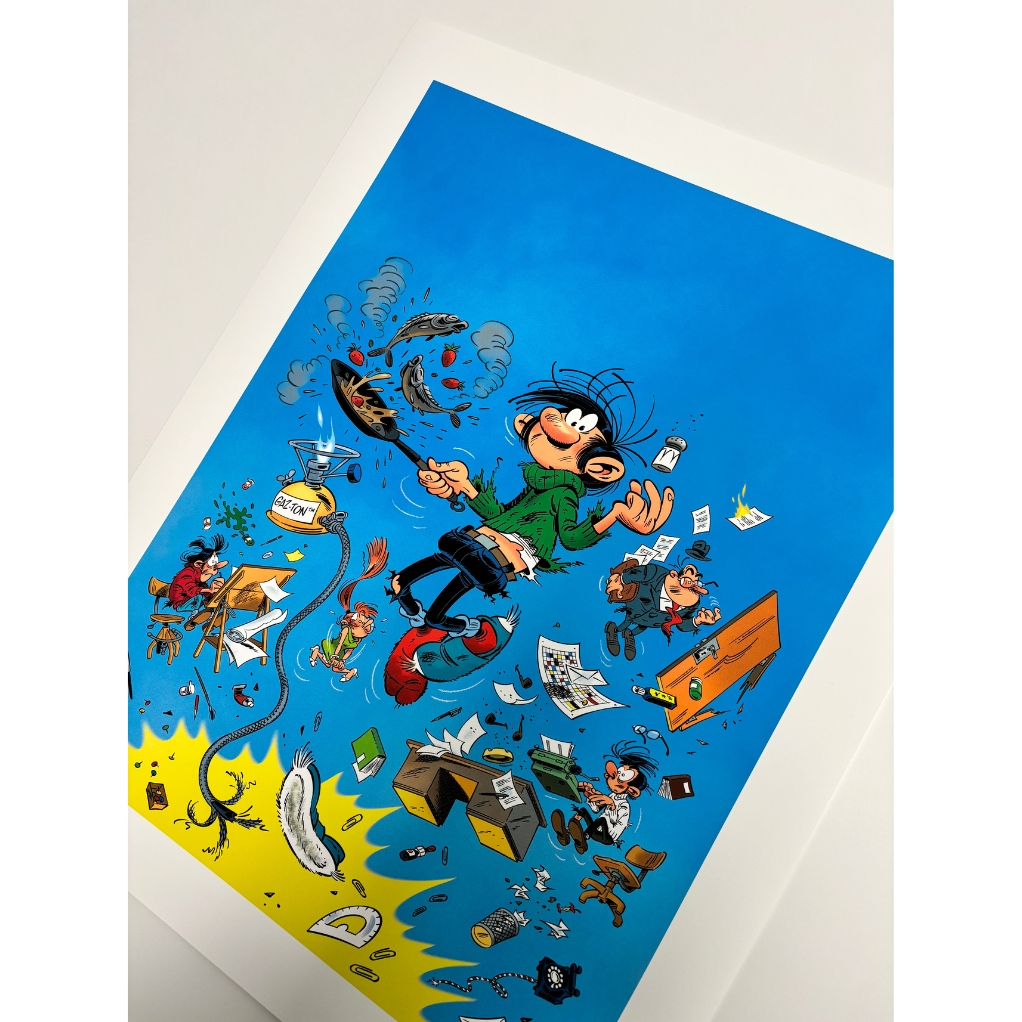 Tirage d'art - Gaston Des Boum et Des Paf - exclusivité 9e Store - secondaire-1