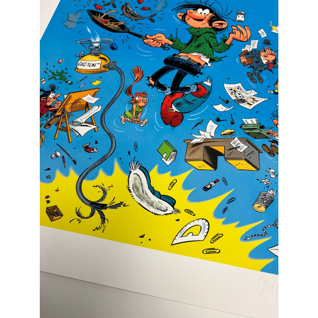 Tirage d'art - Gaston Des Boum et Des Paf - exclusivité 9e Store - secondaire-2