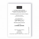 Tirage d'art, Le Spirou et Fantasio d'Olivier Schwartz, d'après la Femme Léopard, Trophées