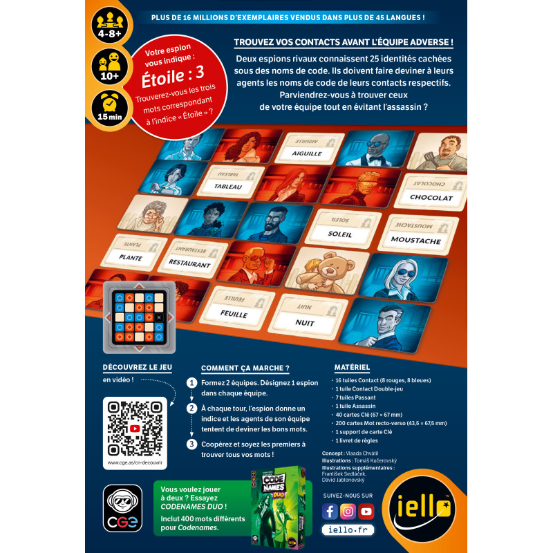 Codenames Nouvelle édition - secondaire-2