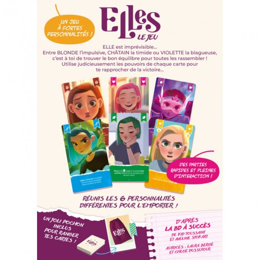Jeu de cartes Elles - secondaire-2