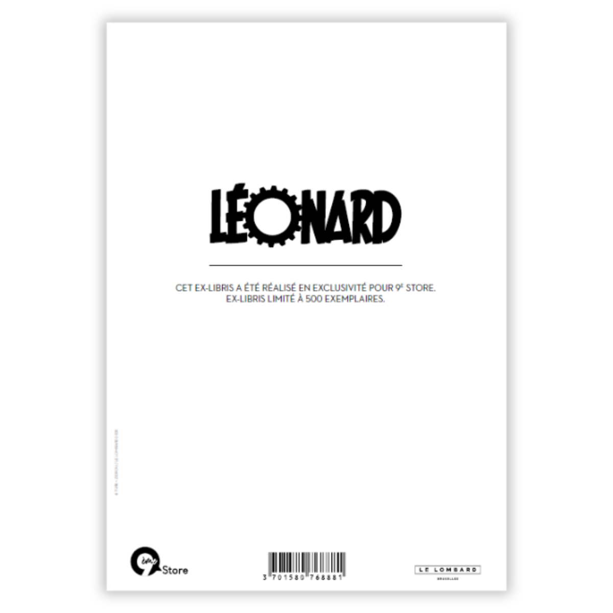 Ex-libris Léonard T56 exclusivité 9e Store - secondaire-1