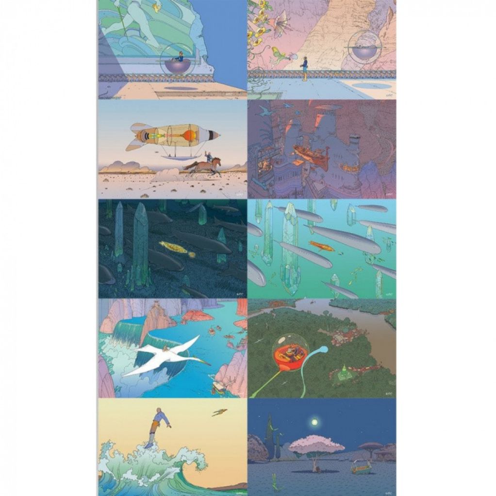 Set de 10 Cartes postales Moebius - Destination Edena - secondaire-1
