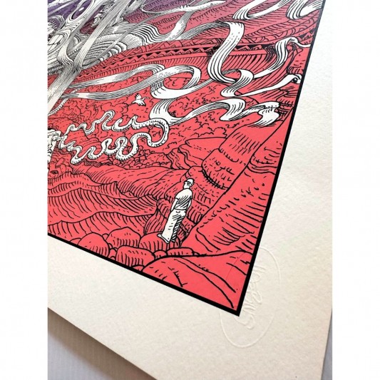 Sérigraphie - Le rêve du Major (Crâne) - Version Dégradée - secondaire-4