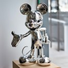 Figurine Mickey Welcome Chromé Argent Small - secondaire-2