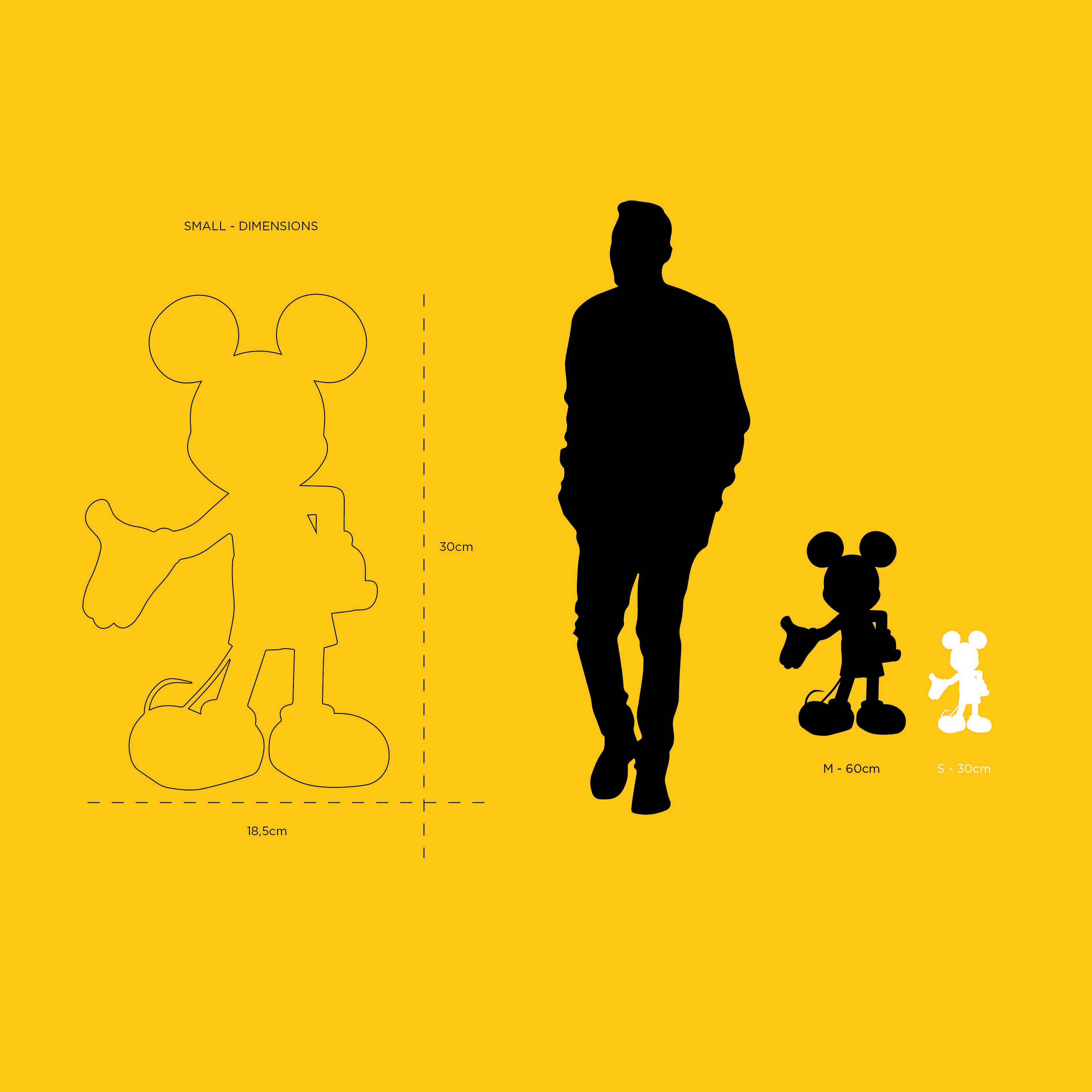 Figurine Mickey Welcome Chromé Or Small - secondaire-5