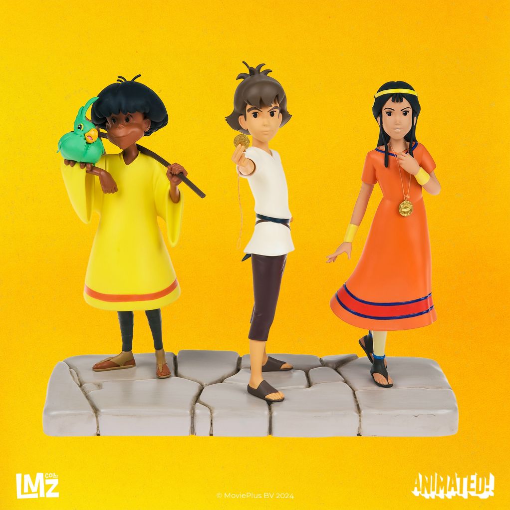 Coffret 3 figurines Les Mystérieuses Cités d'Or -  Esteban, Zia, Tao et Pichu - secondaire-1