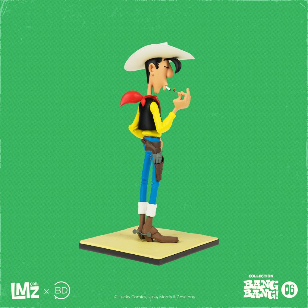 Figurine Lucky Luke allumant sa cigarette - secondaire-3