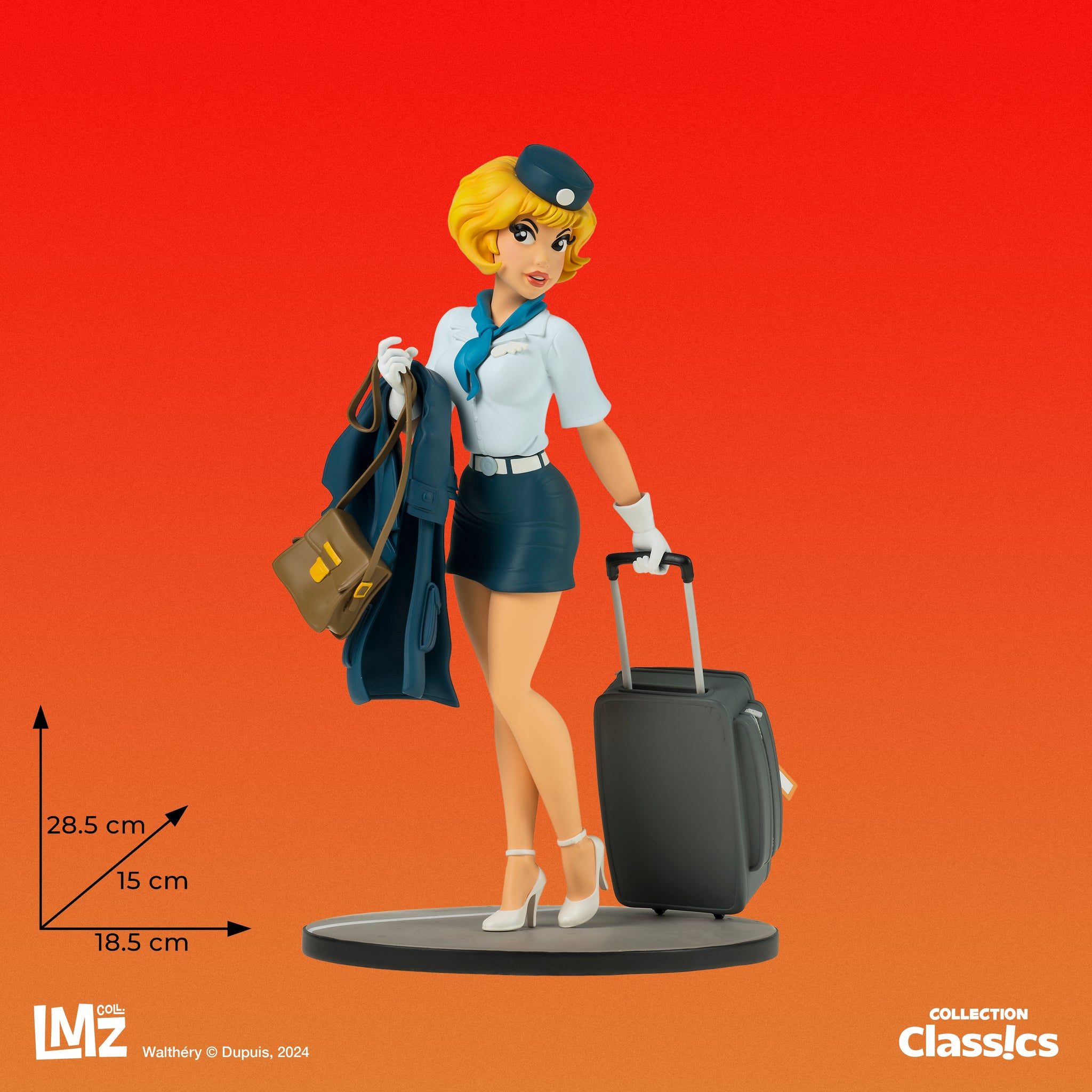 Figurine Natacha avec sa valise, version Class!cs par LMZ Collectibles - secondaire-7