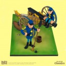 Figurine LMZ Collectibles Les Tuniques bleues, Chesterfield Blutch et le canon - secondaire-10