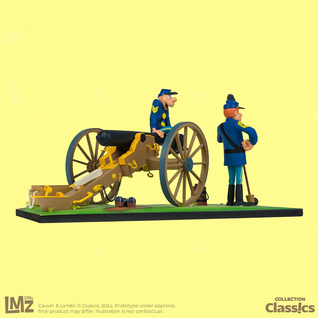 Figurine LMZ Collectibles Les Tuniques bleues, Chesterfield Blutch et le canon - secondaire-5