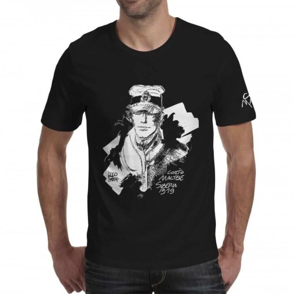 T-Shirt Corto Maltese, Sibérie noir, Taille M - secondaire-1