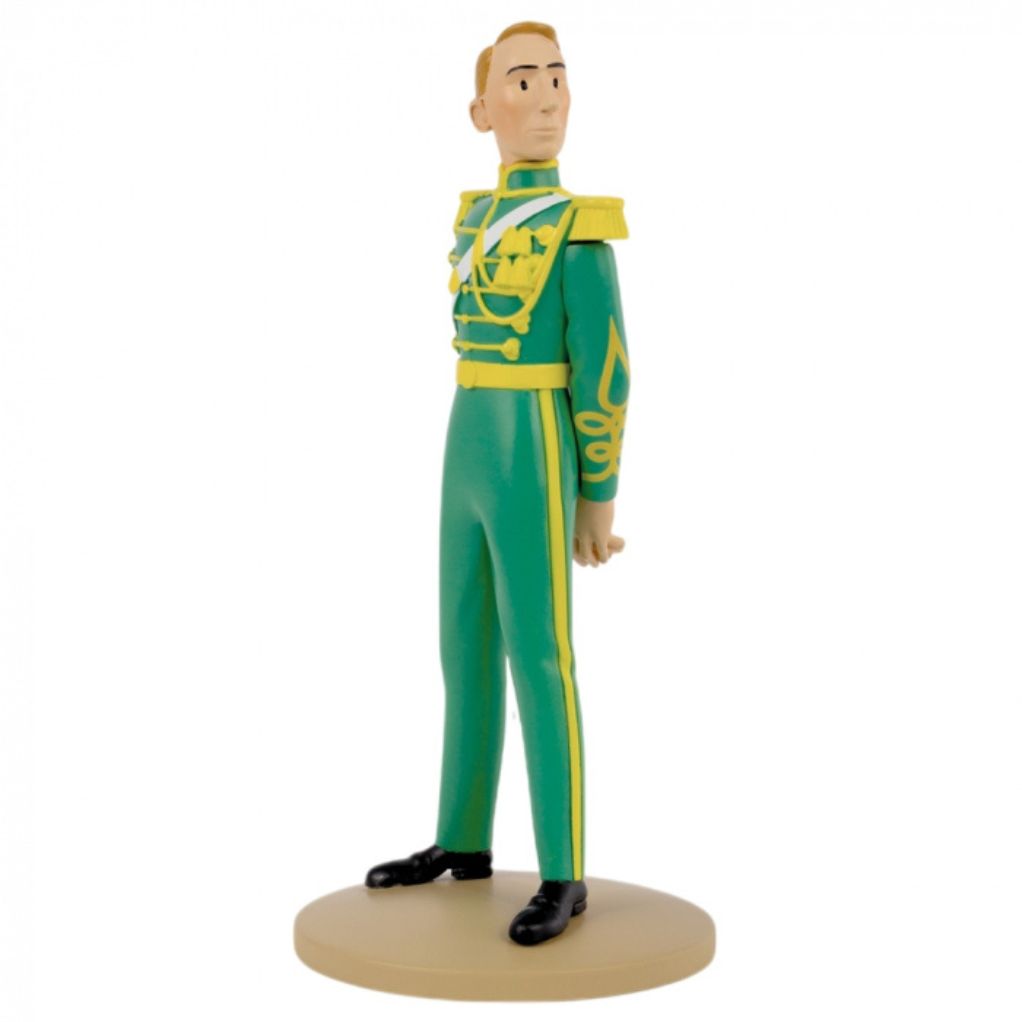 Figurine de collection Tintin, Hergé en officier de la cour Syldave 13cm - secondaire-1