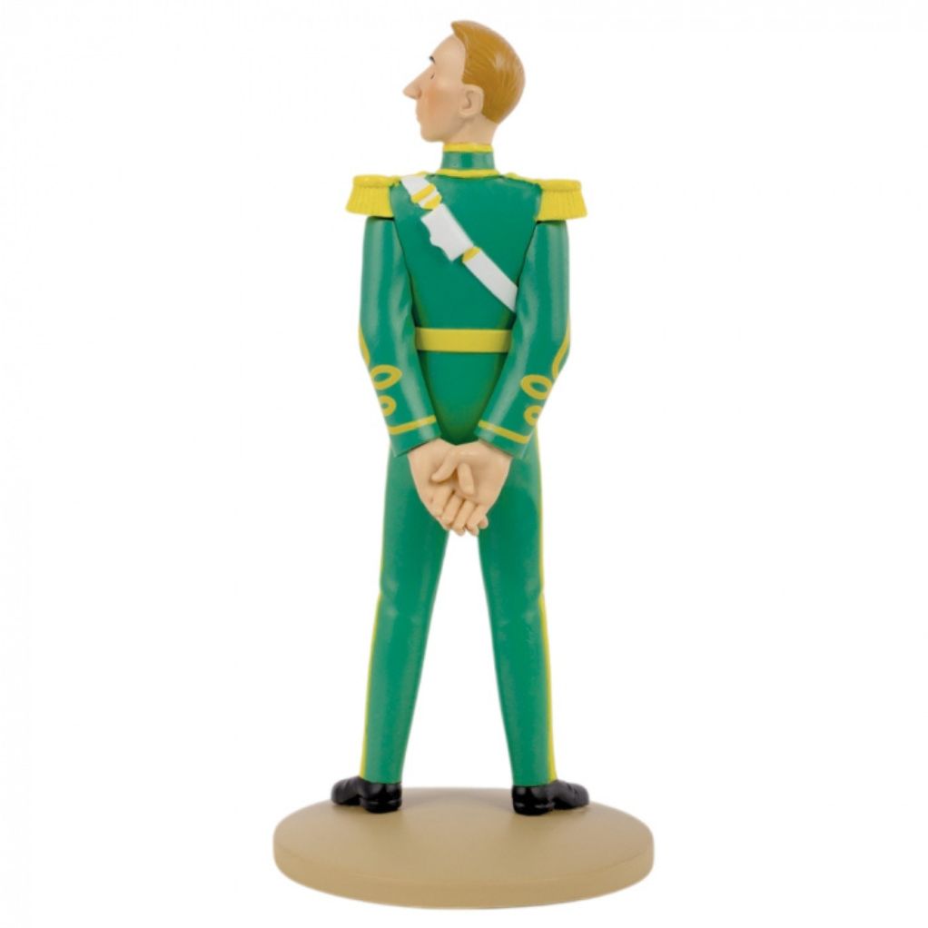 Figurine de collection Tintin, Hergé en officier de la cour Syldave 13cm - secondaire-2