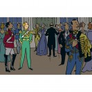 Figurine de collection Tintin, Hergé en officier de la cour Syldave 13cm - secondaire-4