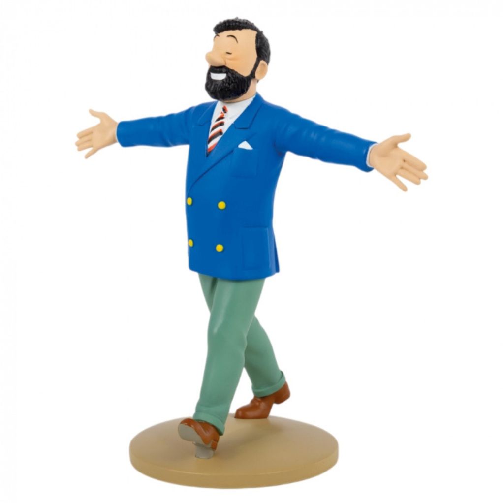 Figurine de collection Tintin, Haddock en veston bleu 13cm - secondaire-1