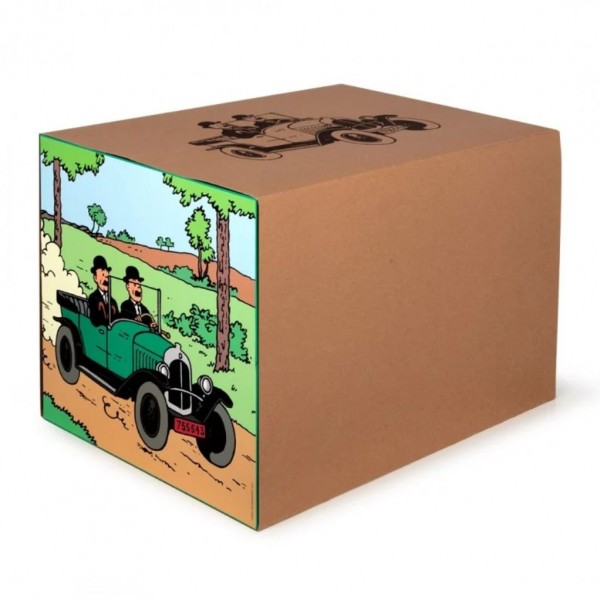 Véhicule de Collection Tintin au 1/12, la Citroën 5CV des Dupondt, Tintin au pays de l'Or Noir