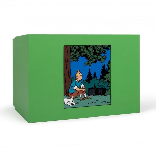 Figurine, Tintin assis dans l'herbe, l'Île noire