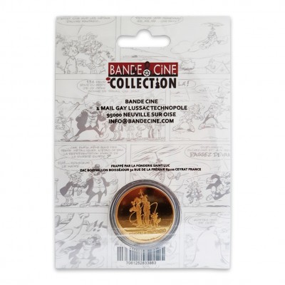 Médaille de Collection - Spirou et Fantasio - Couleur Or - secondaire-3