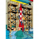 Puzzle Tintin - La fusée lunaire XFLR6 - 1 000 pièces + 1 poster - secondaire-1