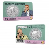Commemorative coin 5 euros 75th anniversary Blake & Mortimer Relief
