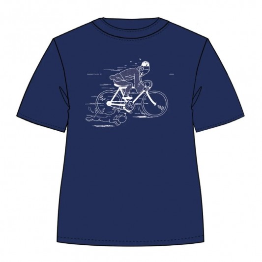 T-Shirt Tintin - Tintin & Milou - Vélo Lotus Bleu - secondaire-1