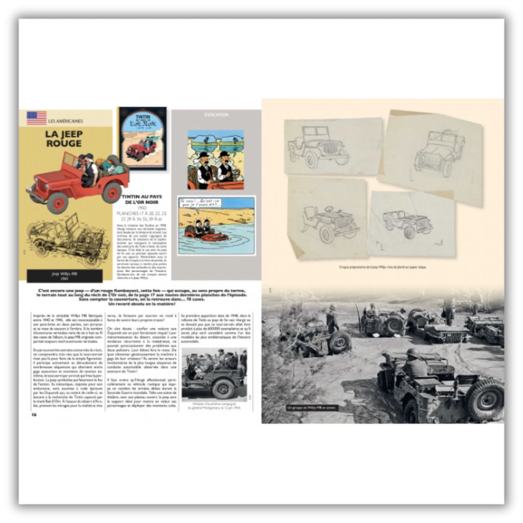 Tintin et les autos américaines - Les voitures de légendes - secondaire-3