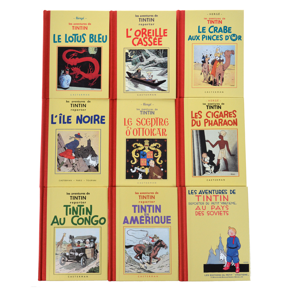 Tintin coffret mini-albums noir et blanc