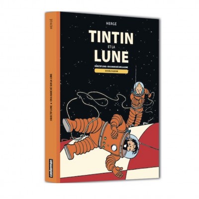 Tintin et la Lune (Double album : Objectif Lune et On a marché sur la Lune) - secondaire-1