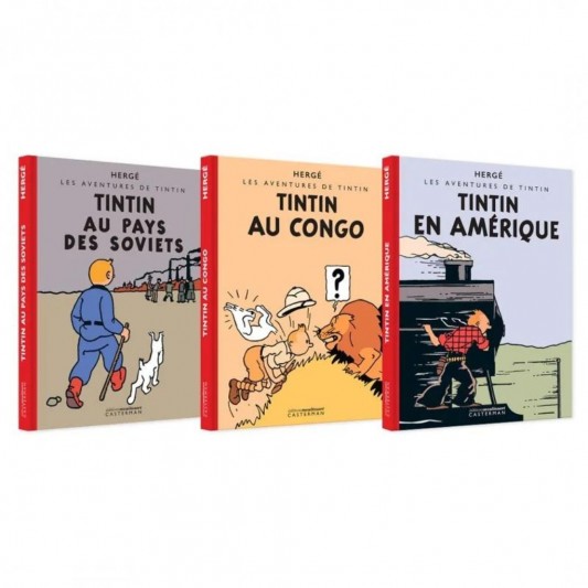 Les aventures de Tintin - Coffret 3 albums Tintin colorisés - secondaire-1