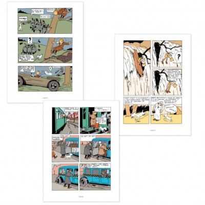 Les aventures de Tintin - Coffret 3 albums Tintin colorisés - secondaire-2