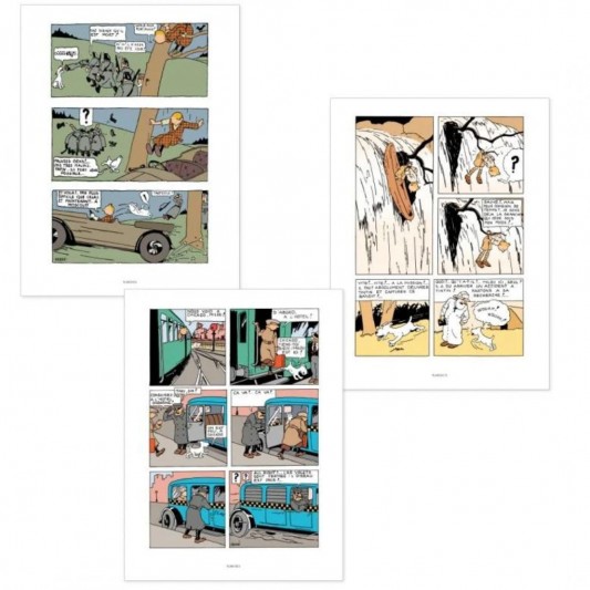 Les aventures de Tintin - Coffret 3 albums Tintin colorisés - secondaire-2