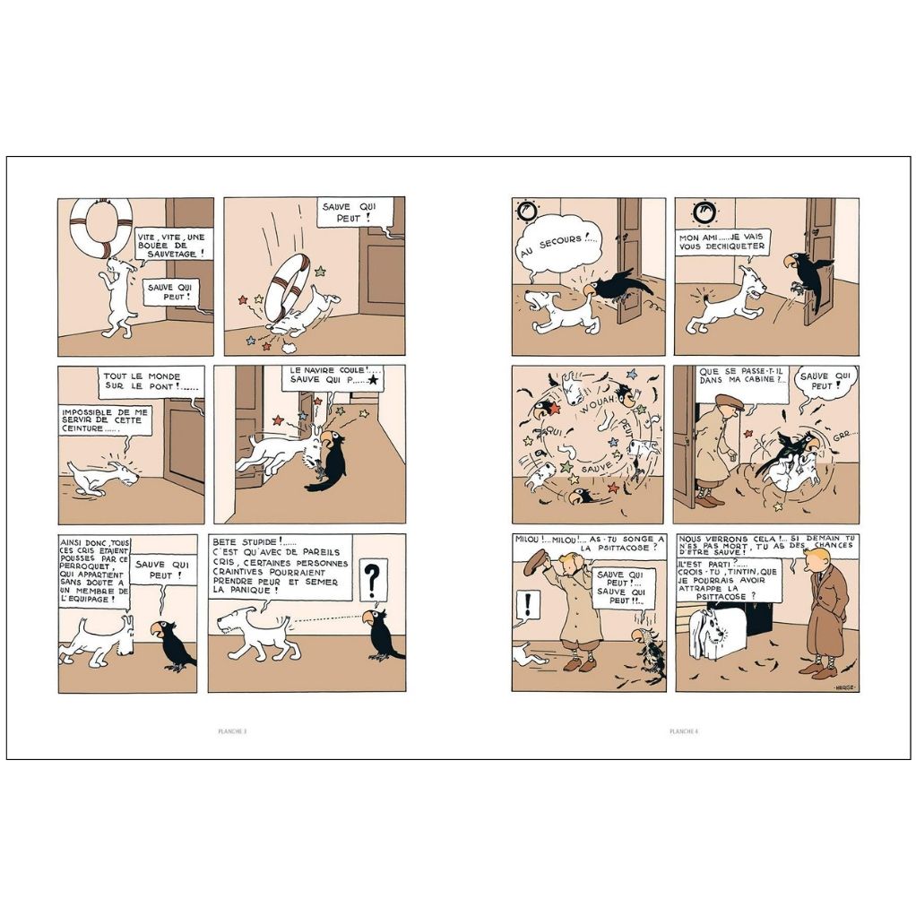 Tintin au Congo - Édition Petit Vingtième colorisée - secondaire-4