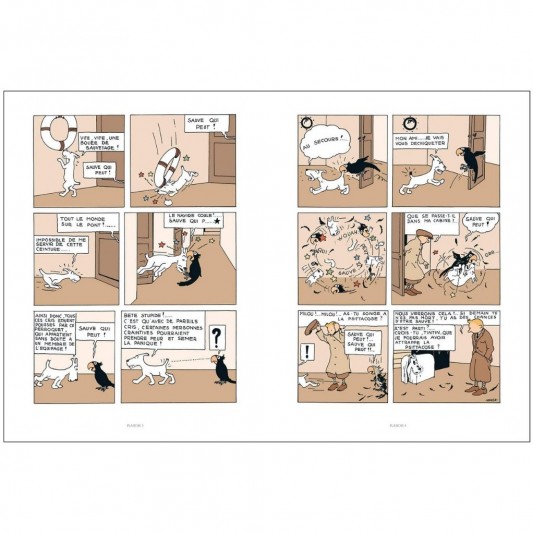 Tintin au Congo - Édition Petit Vingtième colorisée - secondaire-4