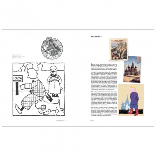 Tintin au pays des Soviets - Édition Petit Vingtième colorisée - secondaire-2