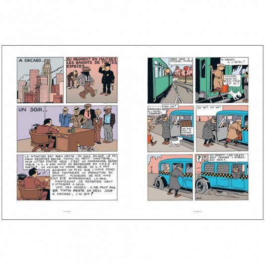 Tintin en Amérique - Édition Petit Vingtième colorisée - secondaire-3