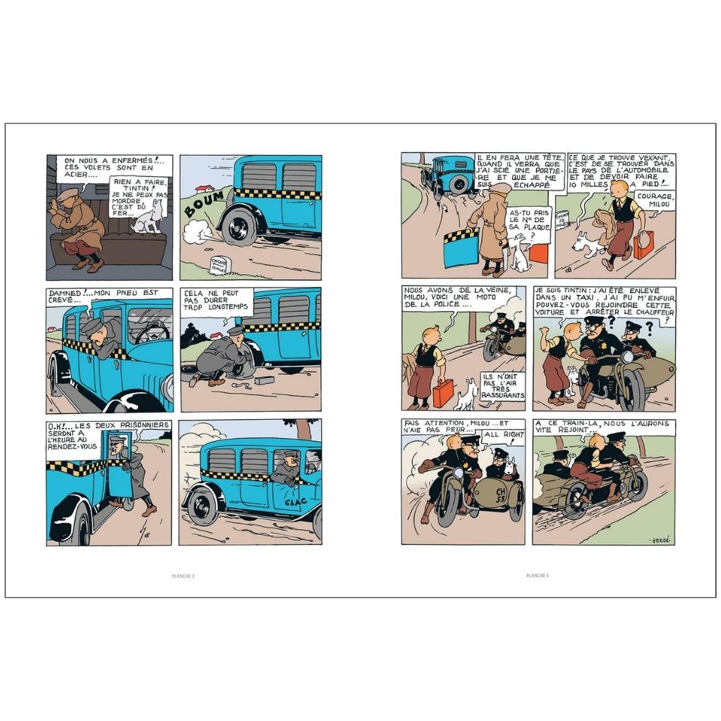 Tintin en Amérique - Édition Petit Vingtième colorisée - secondaire-4