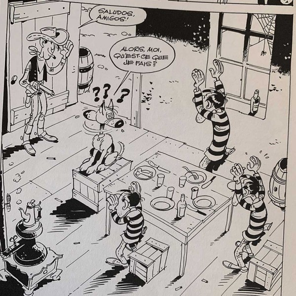Lucky Luke N&B volume 7, Sur la piste des Dalton