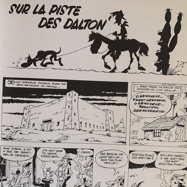 Deluxe black & white edition, Lucky Luke, Sur la piste des Dalton