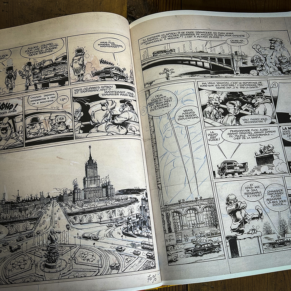 Tirage de luxe Spirou et Fantasio, Spirou à Moscou, éditions Black & White - secondaire-5