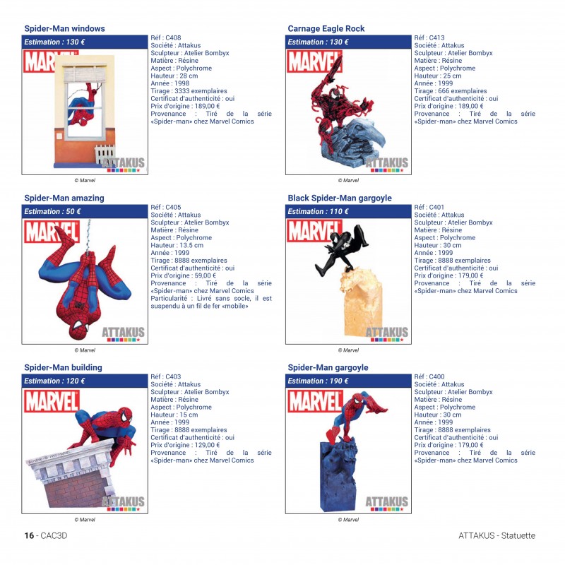 CAC3D - Encyclopédie des figurines de collection, Marvel Comics Universe - secondaire-1